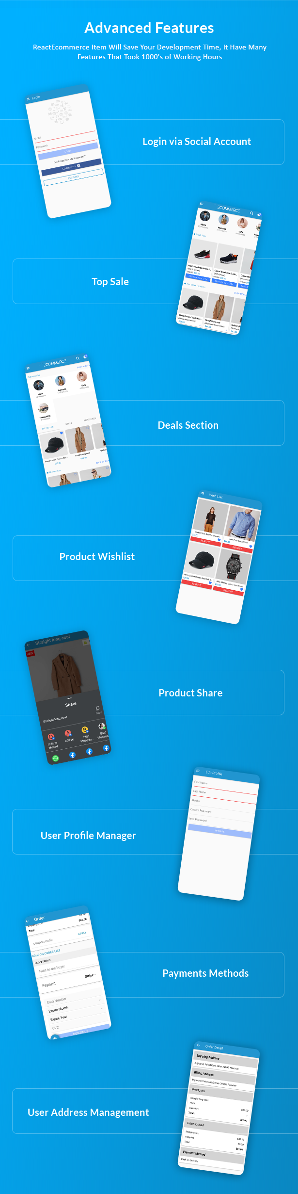 React Ecommerce - Universal iOS & Android Ecommerce / Store Full Mobile App with PHP Laravel CMS - 18