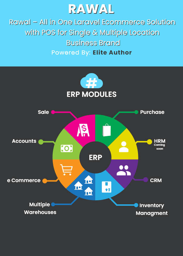 Rawal – React and Laravel Ecommerce Solution with POS for Single & Multiple Location Business Brand - 1