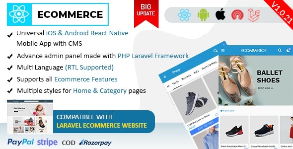 Flutter Ecommerce - Universal iOS e Android Ecommerce / Store Full Mobile App com PHP Laravel CMS - 37