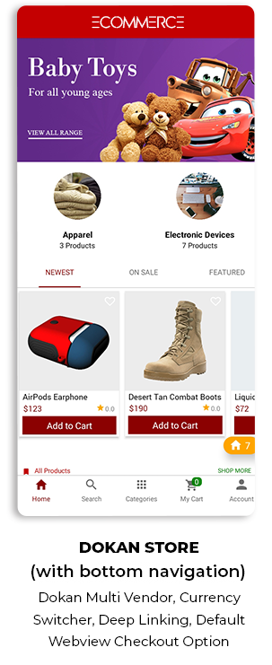 Ionic React Woocommerce - Universal Full Mobile App Solution for iOS & Android / WordPress Plugins - 39
