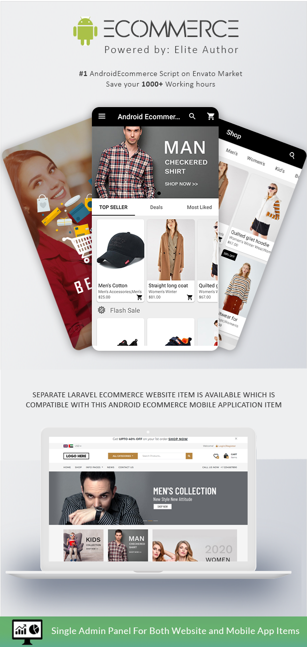 Android Ecommerce - Universal Android Ecommerce / Store Full Mobile App with Laravel CMS - 2