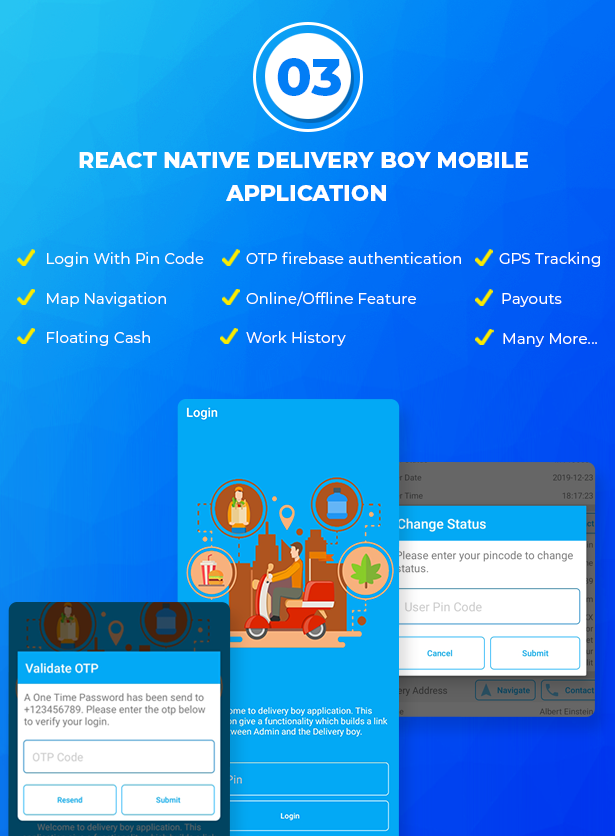 React Native Delivery Solution with Advance Website and CMS - 4