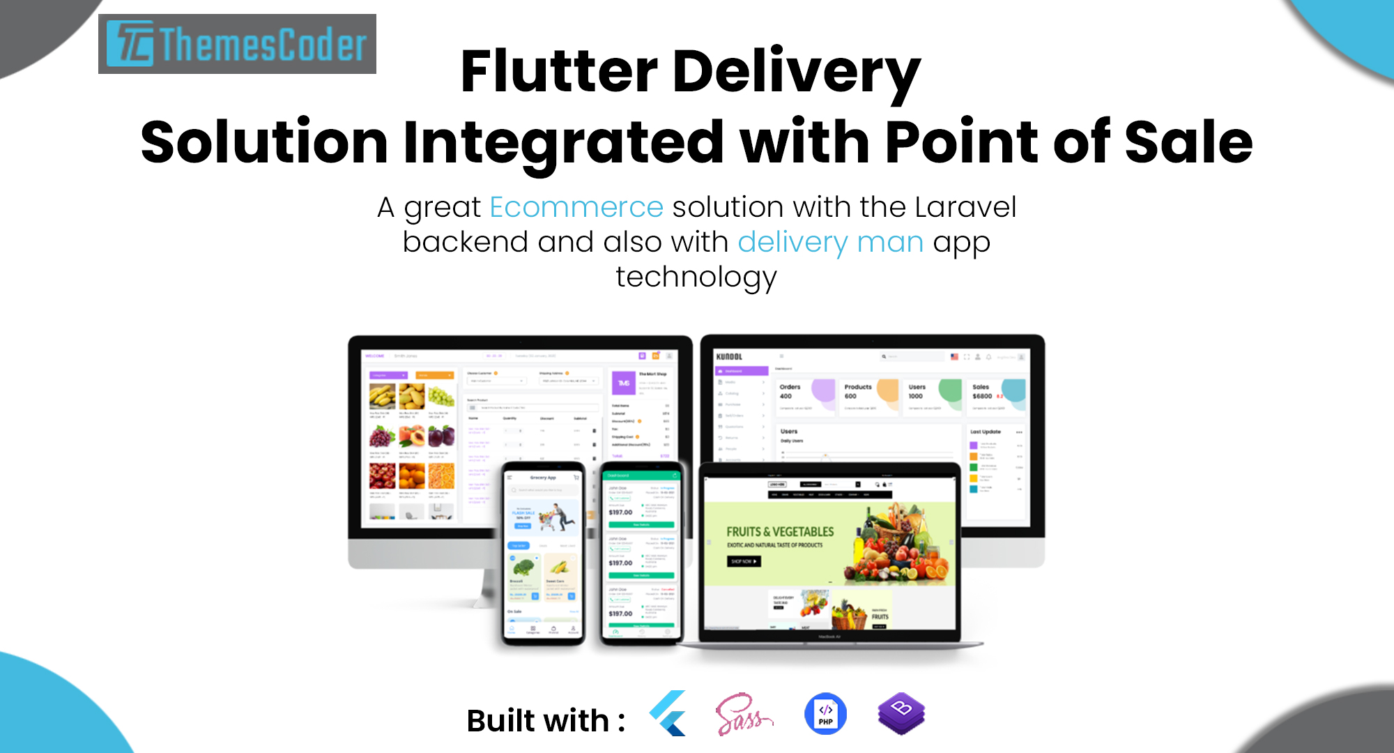 Flutter delivery solution with POS